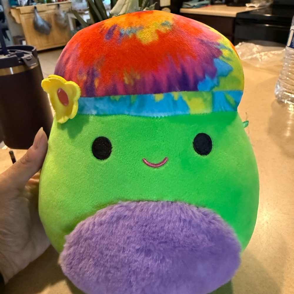 Squishmallows Garo Tie-dye Bright Green Plush